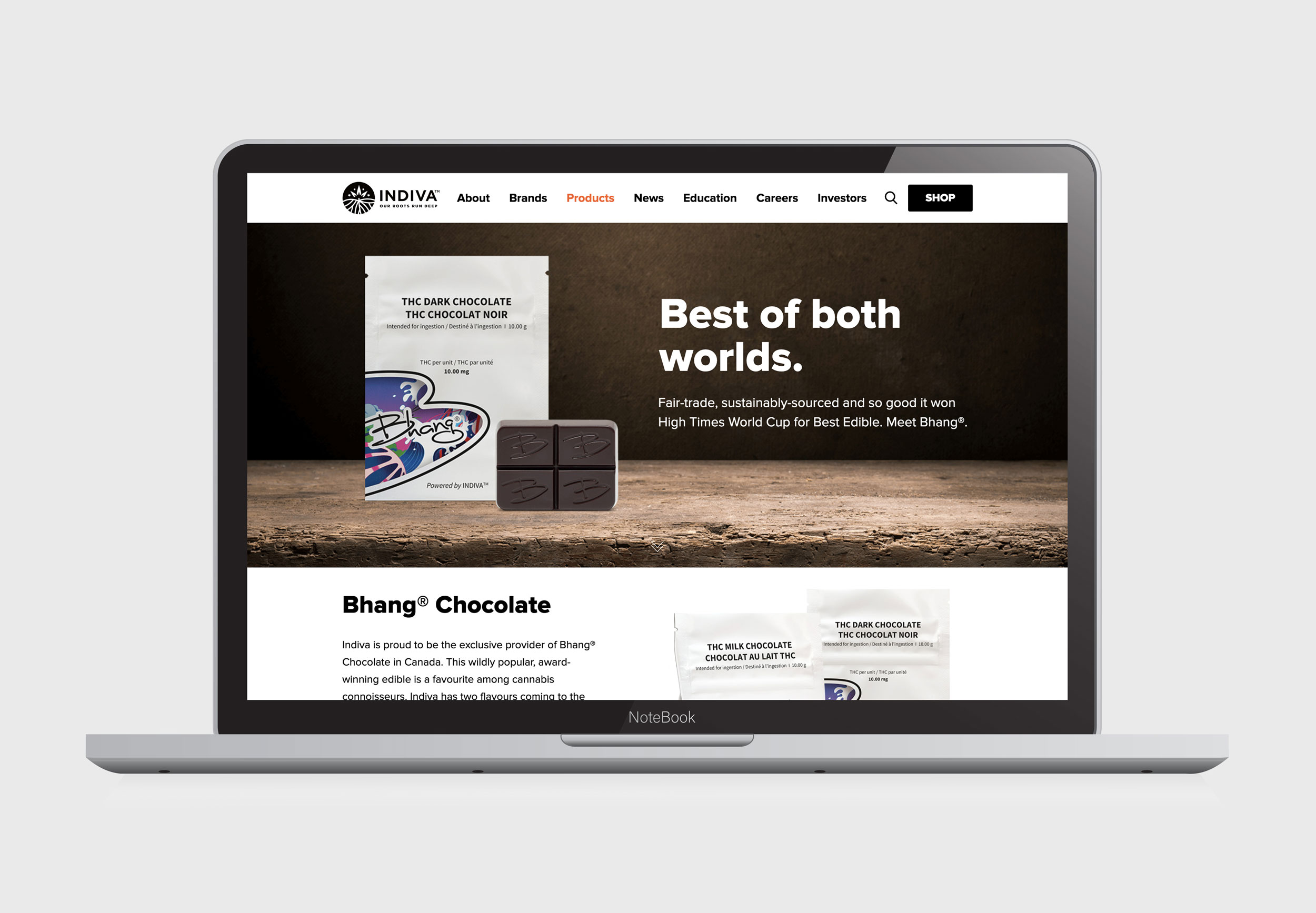 Cannabis Website Design – Indiva