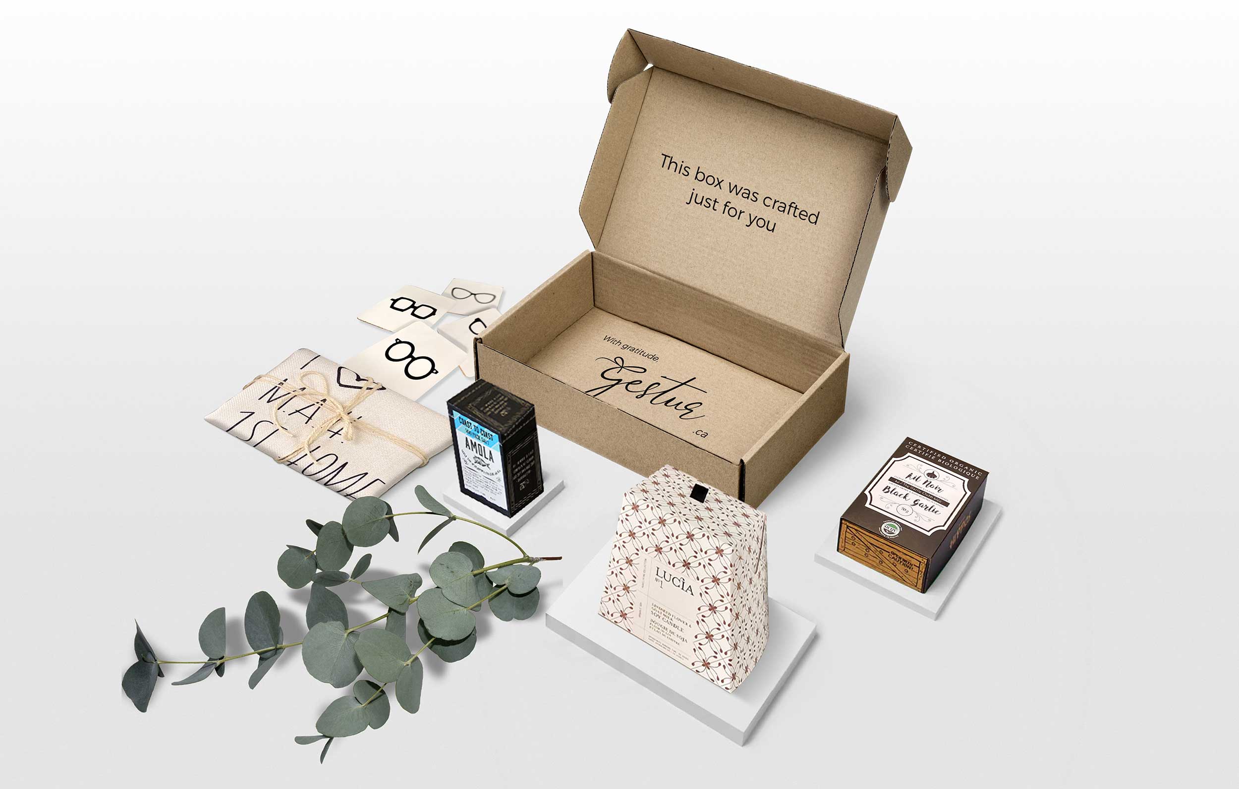 Gestur – Personalized Gift Boxes Brand Development